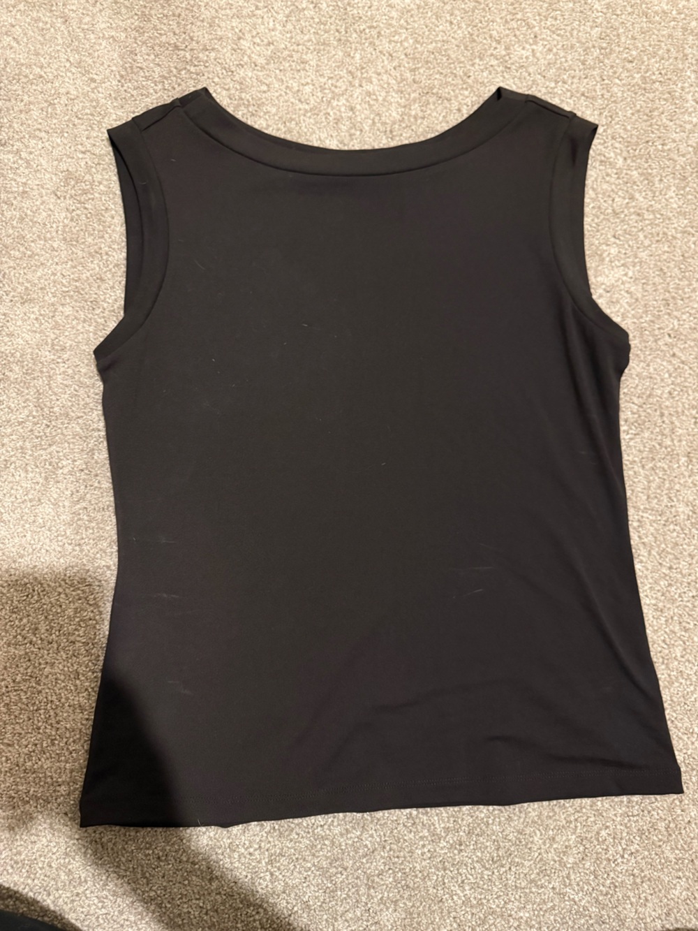 New York & Company Black Sleeveless Knit Tank Top